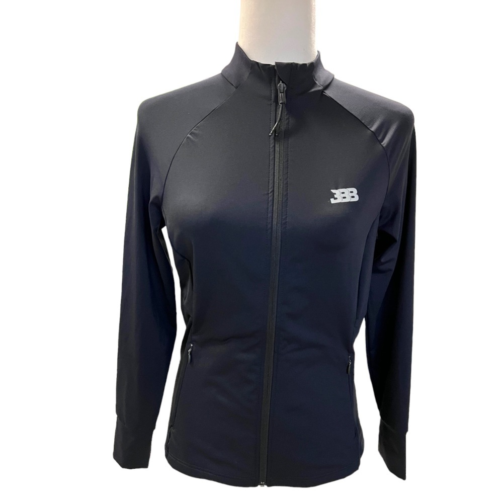 Big Baller Brand Black Lady Sport zip jacket Black Size Small